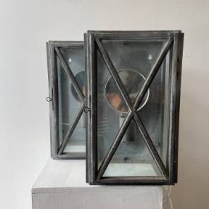 A Pair of Mid Century Garden Wall lights